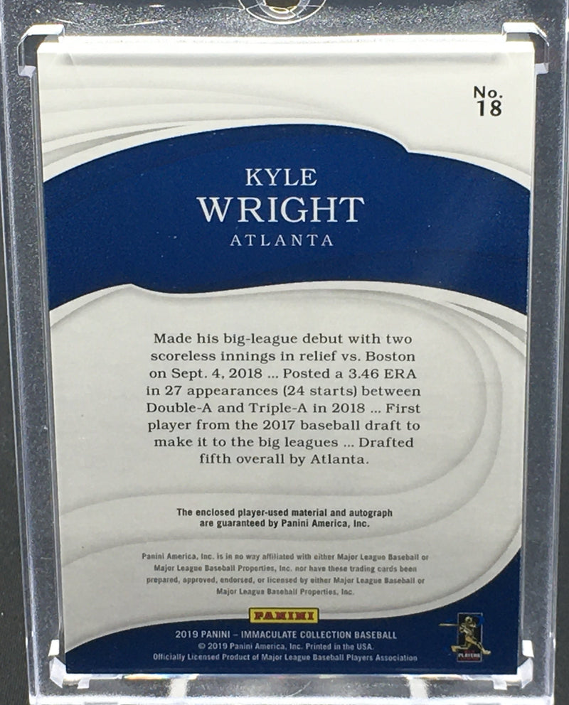 2019 PANINI IMMACULATE COLLECTION - K. WRIGHT - #18 - #'D/99 - AUTOPATCH - RC