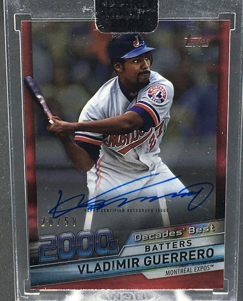 2020 TOPPS CLEARLY AUTHENTIC - DECADES BEST - V. GUERRERO -