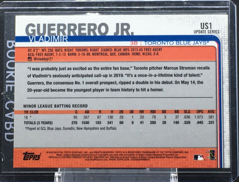 2019 TOPPS UPDATE SERIES - V. GUERRERO JR. -