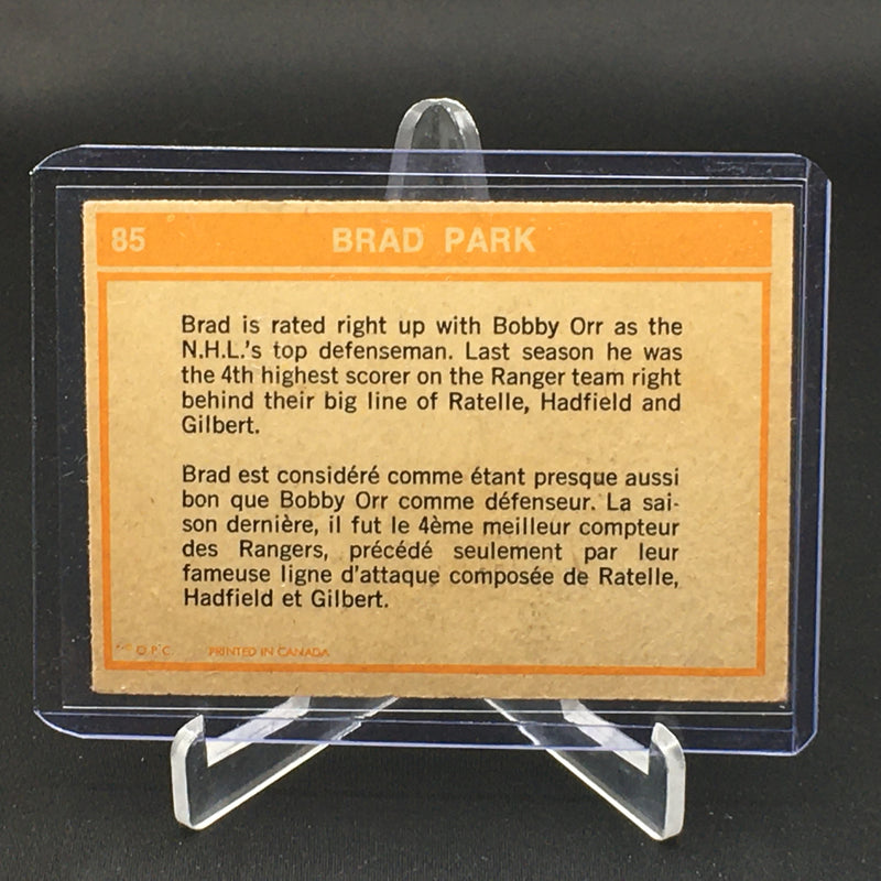 1972 O-PEE-CHEE - NHL ACTION - B. PARK -