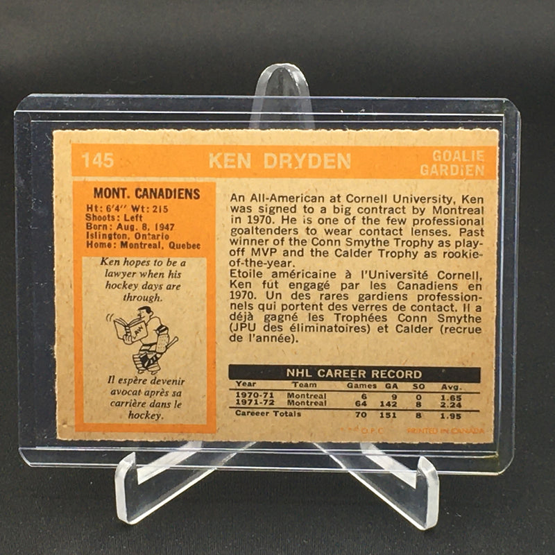 1972 O-PEE-CHEE - K. DRYDEN -
