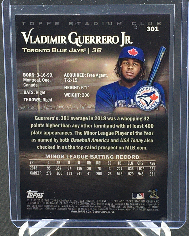 2019 TOPPS STADIUM CLUB - V. GUERRERO JR. -