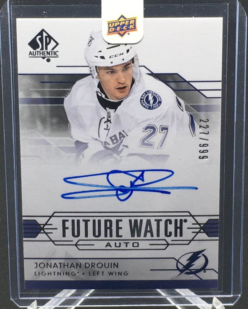 2014 UPPER DECK SP AUTHENTIC - FUTURE WATCH - J. DROUIN - #313 - #'D/999 - AUTOGRAPH