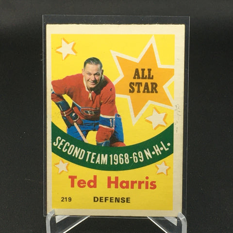 1969 O-PEE-CHEE - SECOND TEAM - T. HARRIS - #219