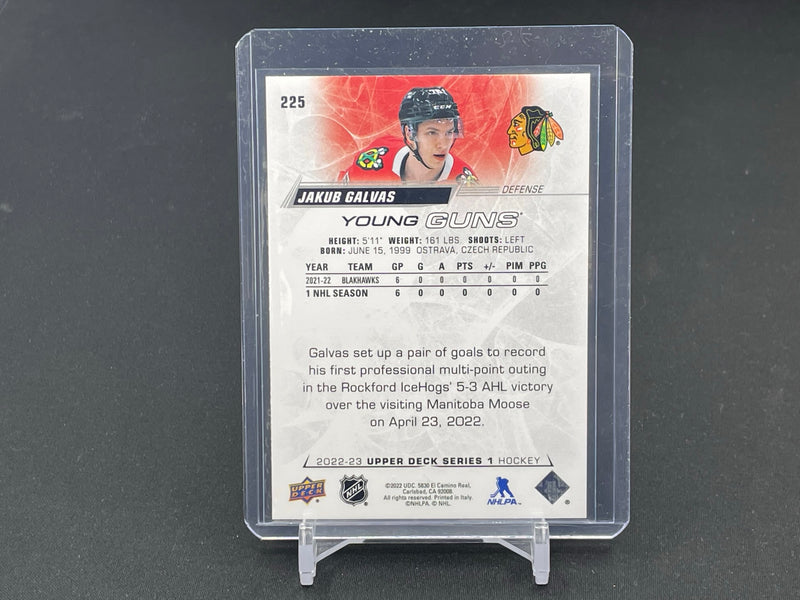 2022 UPPER DECK SERIES ONE - YOUNG GUNS - J. GALVAS -