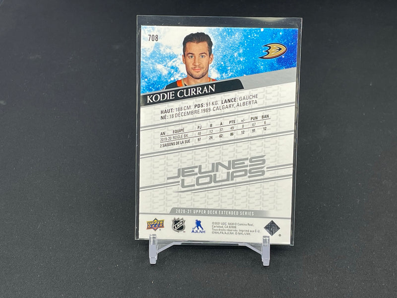 2020 UPPER DECK EXTENDED SERIES - FRENCH VARIANT - YOUNG GUNS - K. CURRAN -