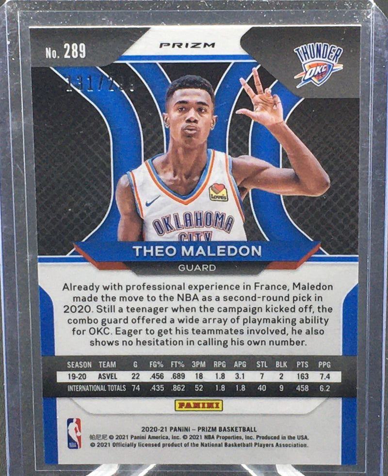 2020 PANINI PRIZM - T. MALEDON - #289 - #'D/299 - RED - RC