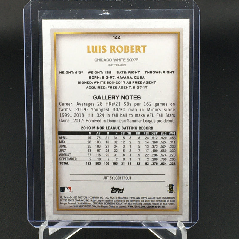 2020 TOPPS GALLERY - RERRACTOR - L. ROBERT -