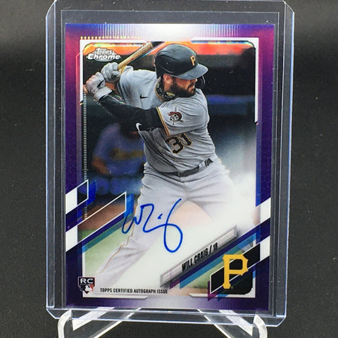 2021 TOPPS CHROME - PURPLE REFRACTOR - W. CRAIG - #RA-WCR - #'D/250 - AUTOGRAPH - RC