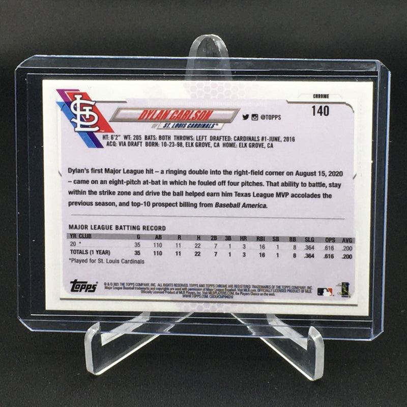 2021 TOPPS CHROME - PRISM REFRACTOR - D. CARLSON -