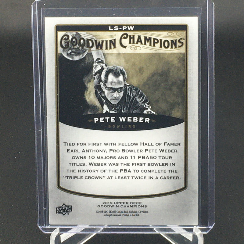 2019 UPPER DECK GOODWIN CHAMPIONS - SPLASH OF COLOUR - P. WEBER -