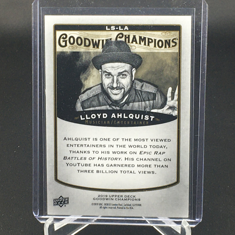 2019 UPPER DECK GOODWIN CHAMPIONS - COLOUR OF SPLASH - L. AHLQUIST -