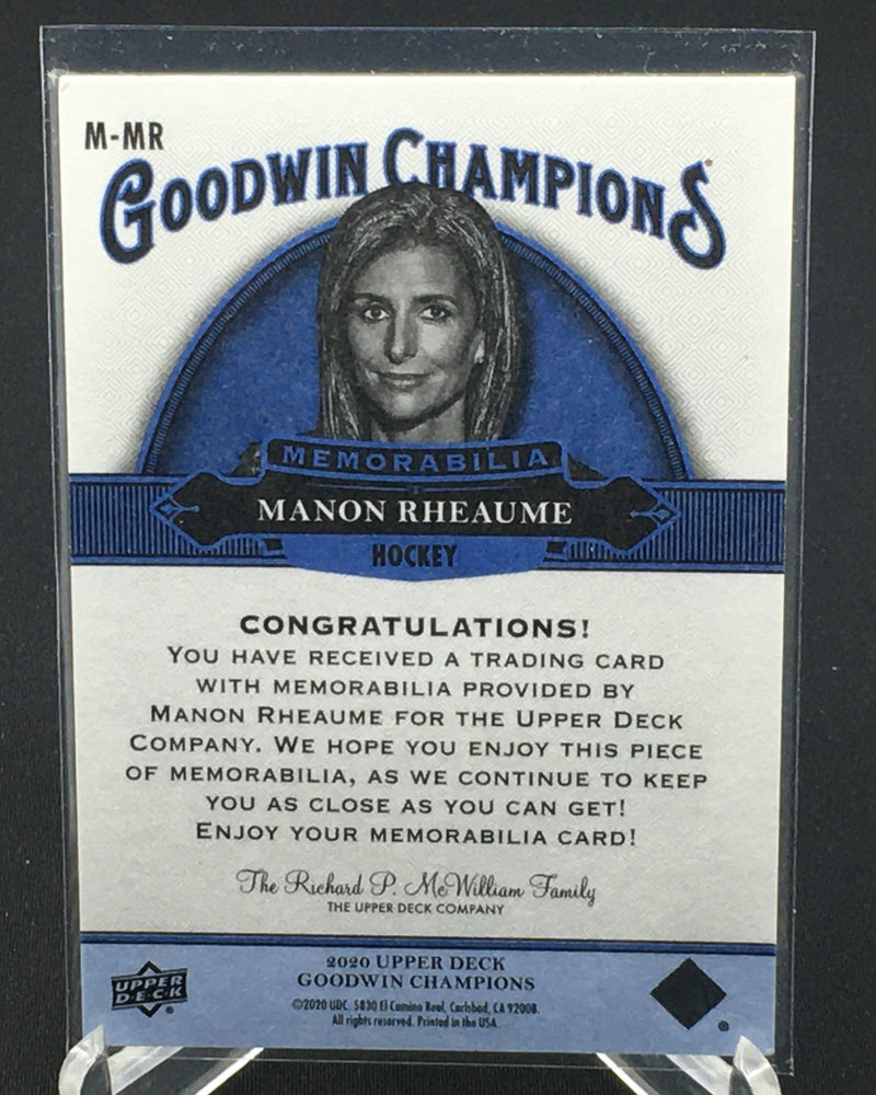 2020 UPPER DECK GOODWIN CHAMPIONS - M. RHEAUME -