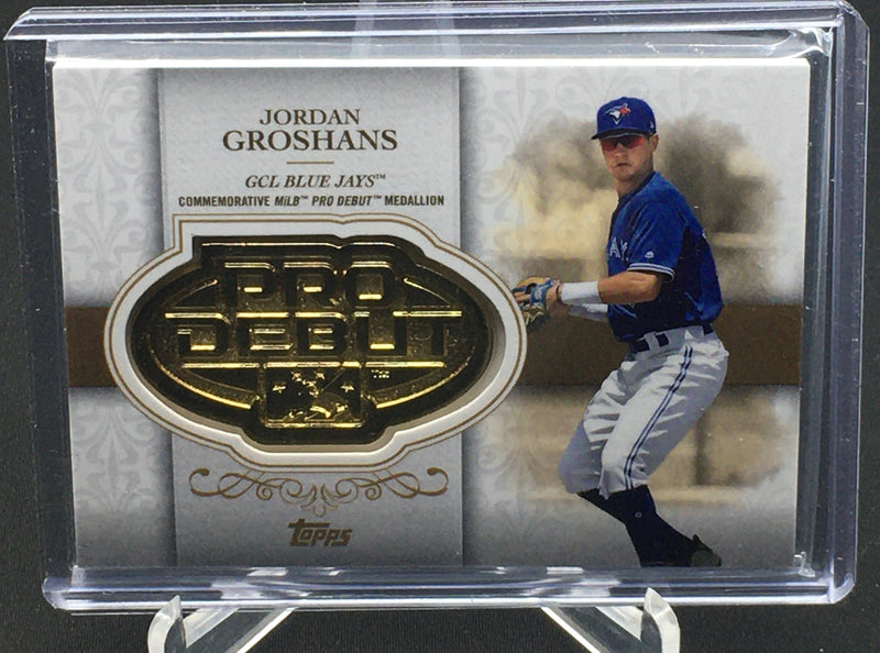 2019 TOPPS PRO DEBUT - DISTINGUISHED DEBUT MEDDALLION - J. GROSHANS - #DD-JG - #'D/99 - MEDALLION