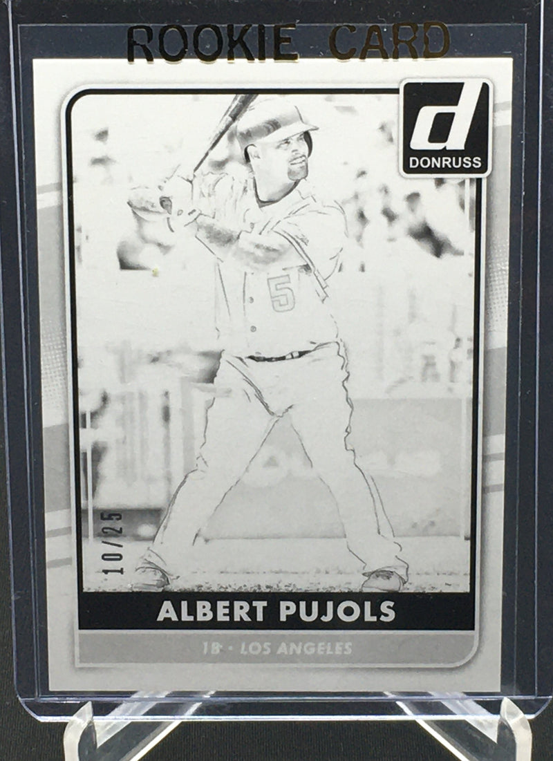 2016 PANINI DONRUSS - TEST PROOF - A. PUJOLS - #62 - #'D/25 - RC