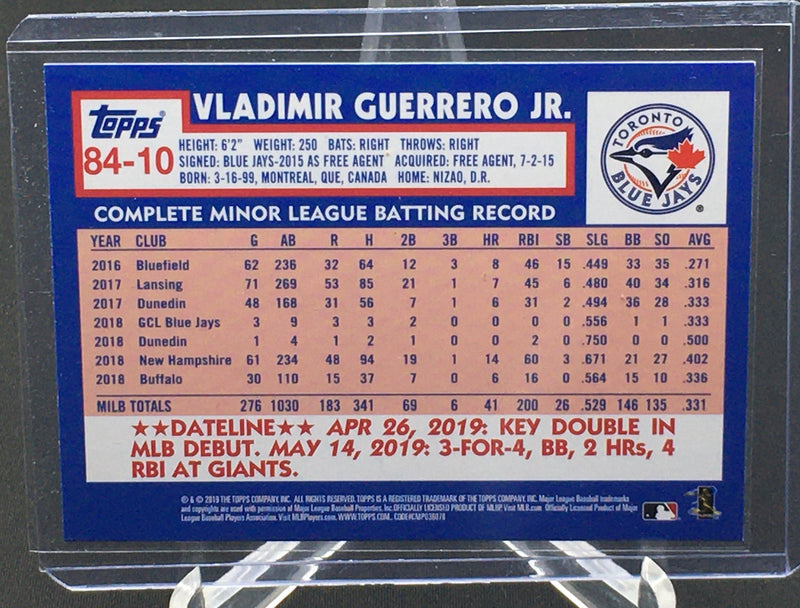 2019 TOPPS - 35TH ANNIVERSARY - V. GUERRERO JR. -