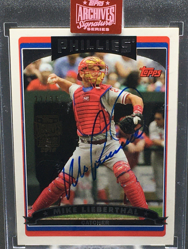 2019 TOPPS ARCHIVES SIGNATURE SERIES - 2006 TOPPS - M. LIEBERTHAL - #33 - #'D/36 - AUTOGRAPH