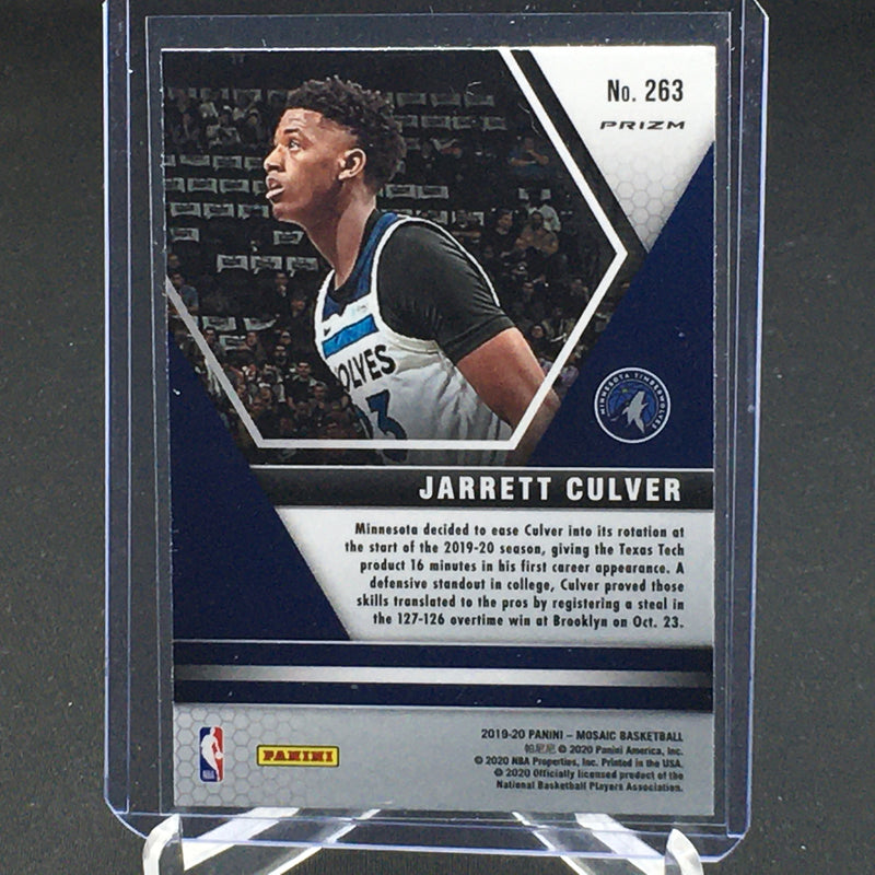 2019 PANINI MOSAIC - NBA DEBUT - SILVER DISCO PRIZM - J. CULVER -