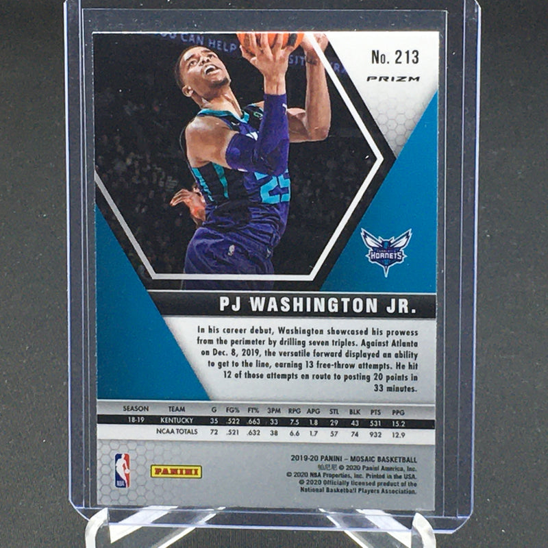 2019 PANINI MOSAIC - SILVER DISCO PRIZM - P. WASHINGTON JR. -
