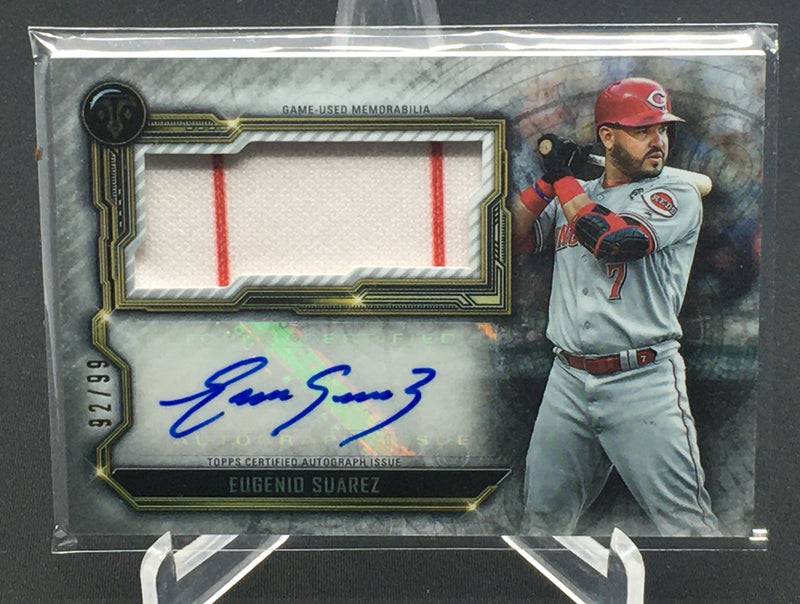 2020 TOPPS TRIPLE THREADS - E. SUAREZ - #ASJR-ES - #'D/99 - AUTOGRAPH - JERSEY