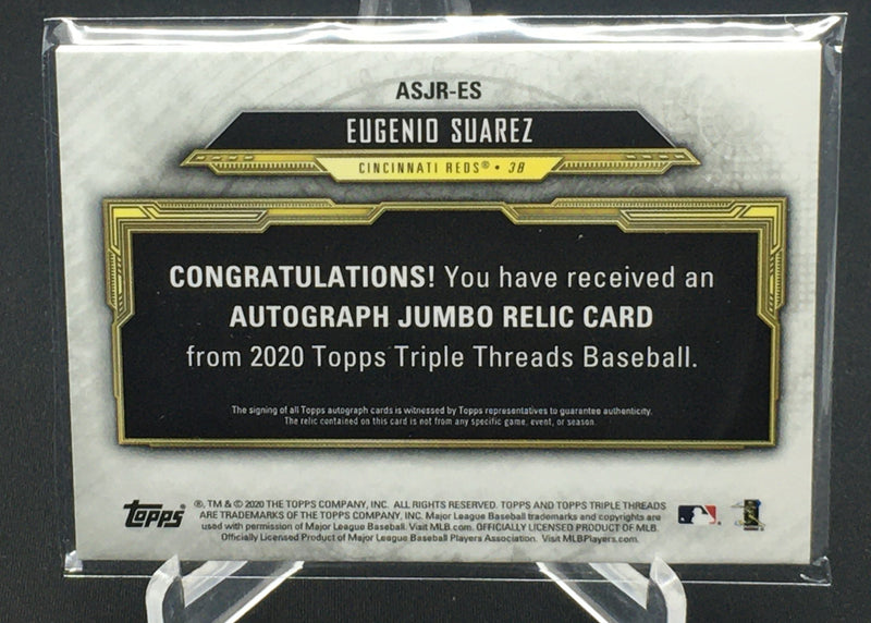 2020 TOPPS TRIPLE THREADS - E. SUAREZ - #ASJR-ES - #'D/99 - AUTOGRAPH - JERSEY