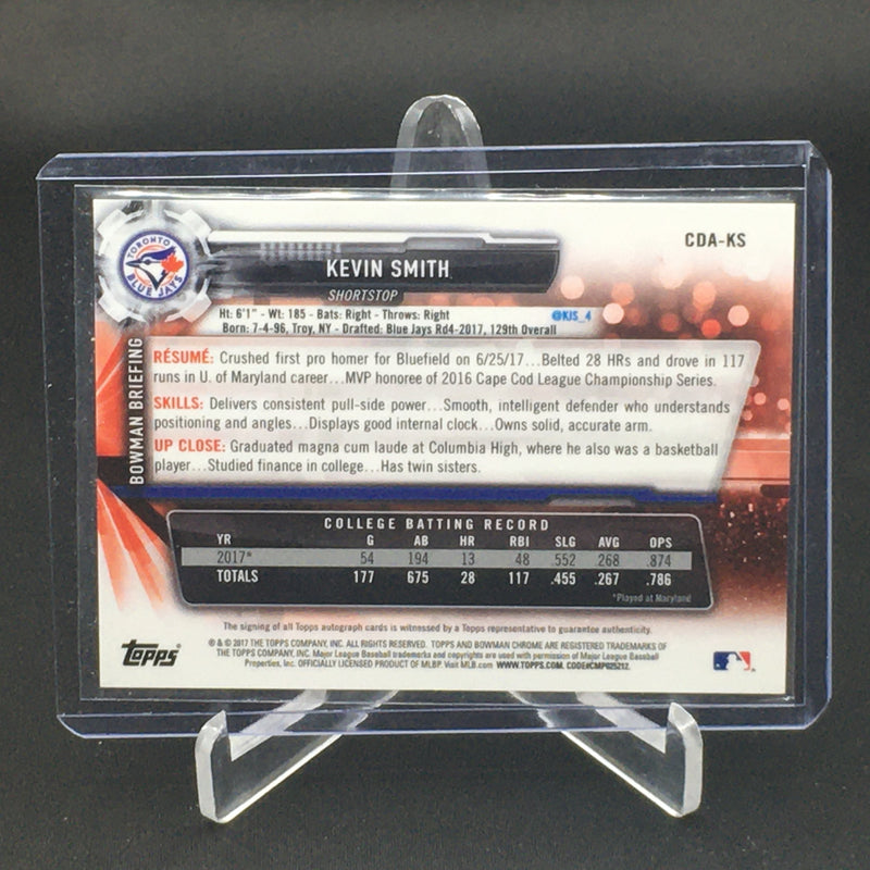 2017 TOPPS BOWMAN CHROME - 1ST BOWMAN - K. SMITH -