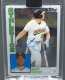 2019 TOPPS CLEARLY AUTHENTIC - 35TH ANNIVERSARY - M. OLSON -