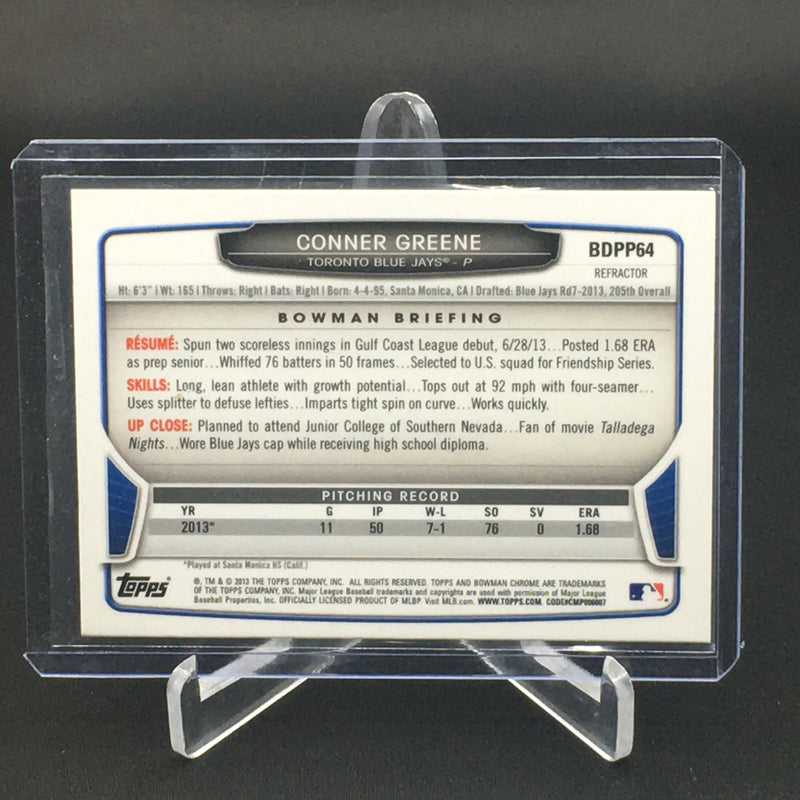 2013 TOPPS BOWMAN CHROME - REFRACTOR - C. GREENE -