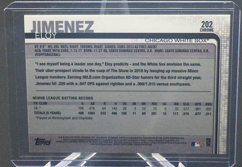2019 TOPPS CHROME - E. JIMENEZ -