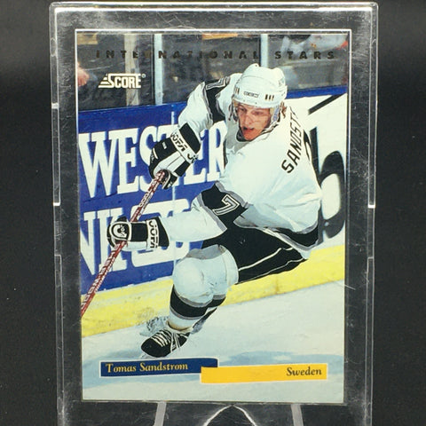 1993 SCORE - INTERNATIONAL STARS - T. SANDSTROM - #21 OF 22