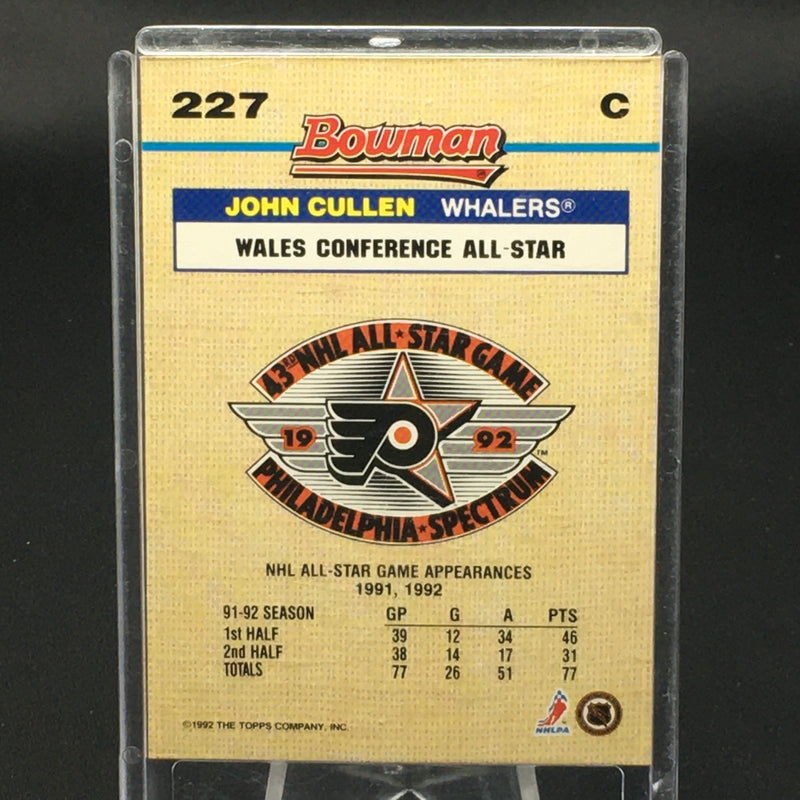 1992 TOPPS BOWMAN - J. CULLEN -