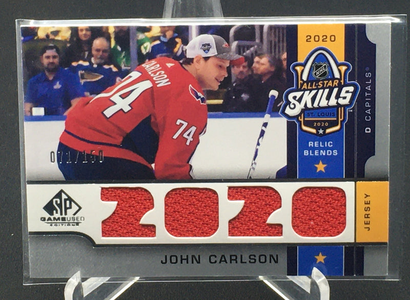 2020 UPPER DECK SP USED - J. CARLSON - #ASB-JC - #'D/150 - JERSEY