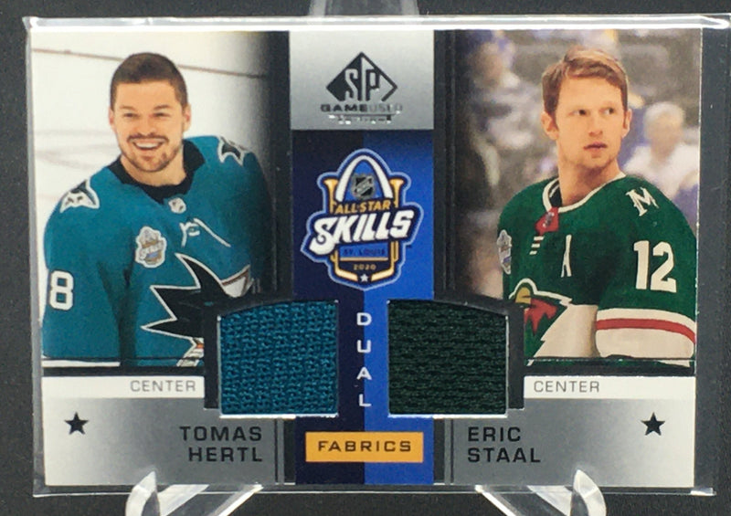 2020 SP GAME USED - ALL STAR SKILLS - T.HERTL/ E. STAAL -