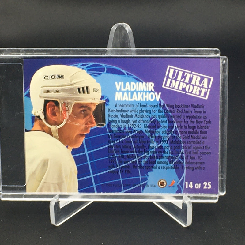 1993 FLEER ULTRA - ULTRA IMPORT - V. MALAKHOV -