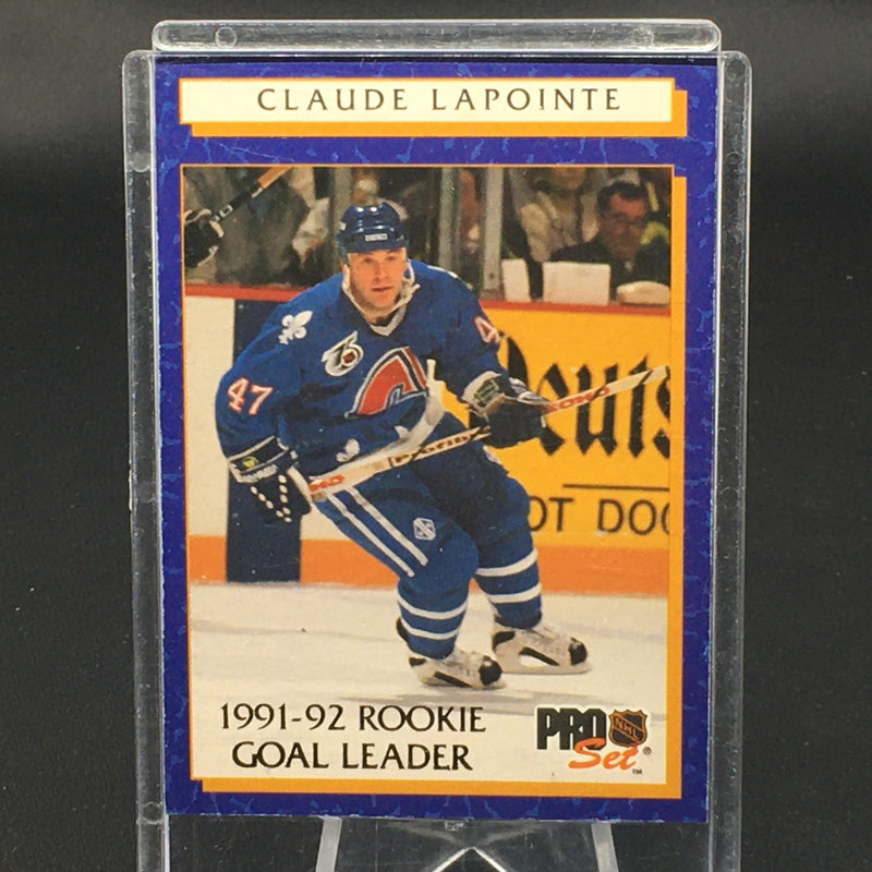1992 PRO SET - ROOKIE GOAL LEADER - C. LAPOINTE -