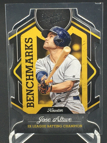 2019 PANINI LEATHER & LUMBER - BENCHMARK - J. ALTUVE - #B-6 - DIE CUT