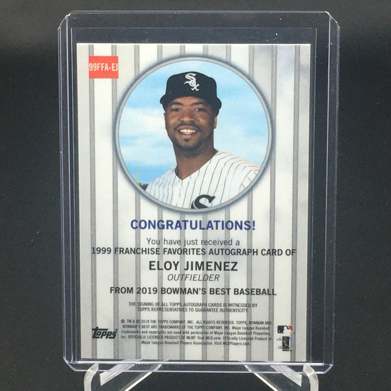 2019 TOPPS BOWMAN BEST - ATOMIC REFRACTOR - E. JIMENEZ - #99FFA-EJ - #'D/25 - AUTOGRAPH - RC