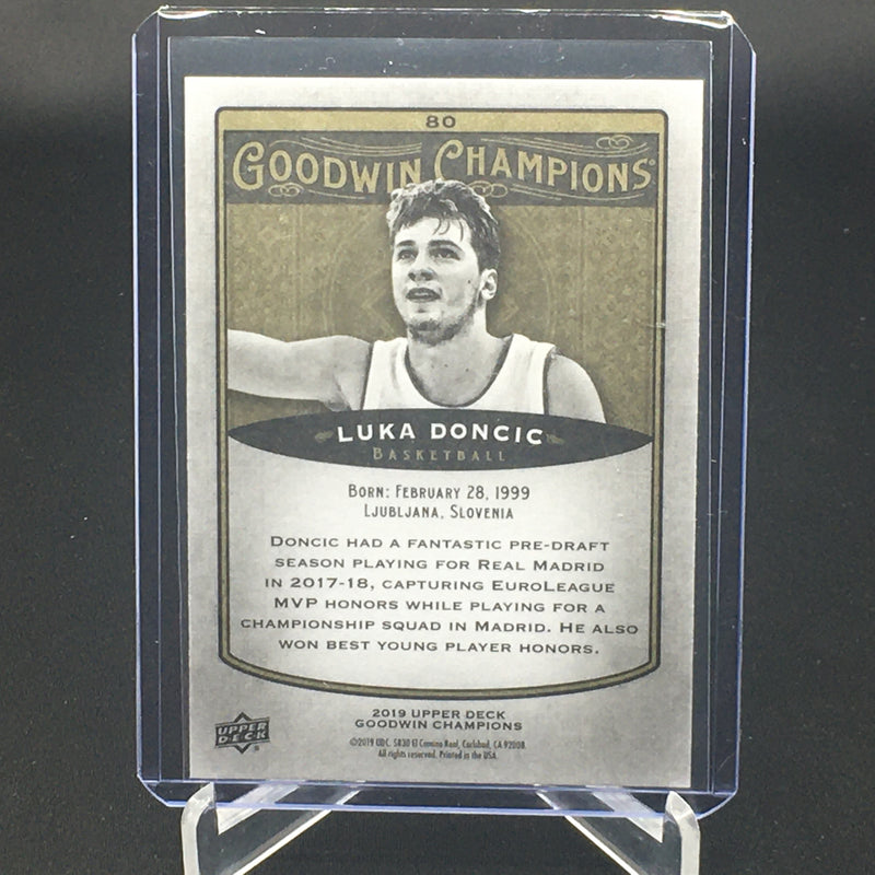 2019 UPPER DECK GOODWIN CHAMPIONS - L. DONCIC -