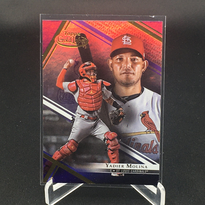 2021 TOPPS GOLD LABEL - PURPLE - Y. MOLINA - #50 - #'D/35