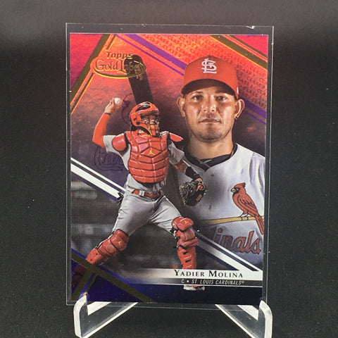 2021 TOPPS GOLD LABEL - PURPLE - Y. MOLINA - #50 - #'D/35
