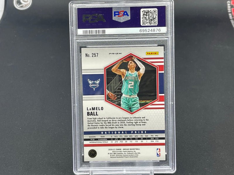 2020 PANINI MOSAIC - GREEN MOSAIC - NATIONAL PRIDE - L. BALL -