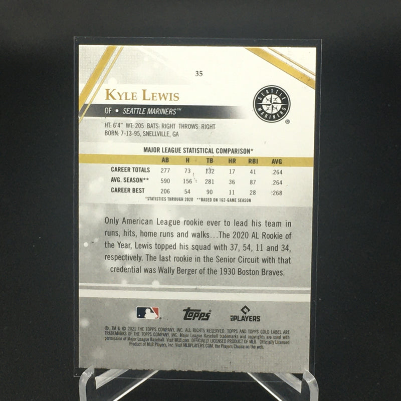 2021 TOPPS GOLD LABEL - BLACK - K. LEWIS -