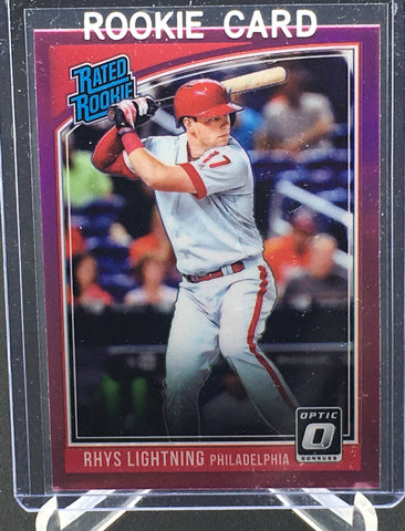 2018 PANINI DONRUSS OPTIC - RATED ROOKIE - R. HOSKINS (R. LIGHTNING) - #38 - PRIZM PINK