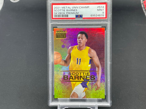 2021 UPPER DECK METAL UNIVERSE - SKYBOX PREMIUM - S. BARNES - #S14 - PSA 9 - RC