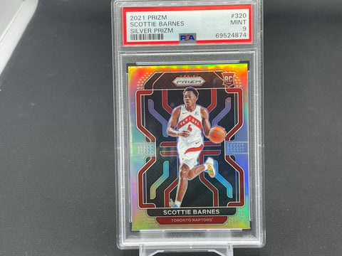 2021 PANINI PRIZM - SILVER PRIZM - S. BARNES - #320 - PSA 9 - RC