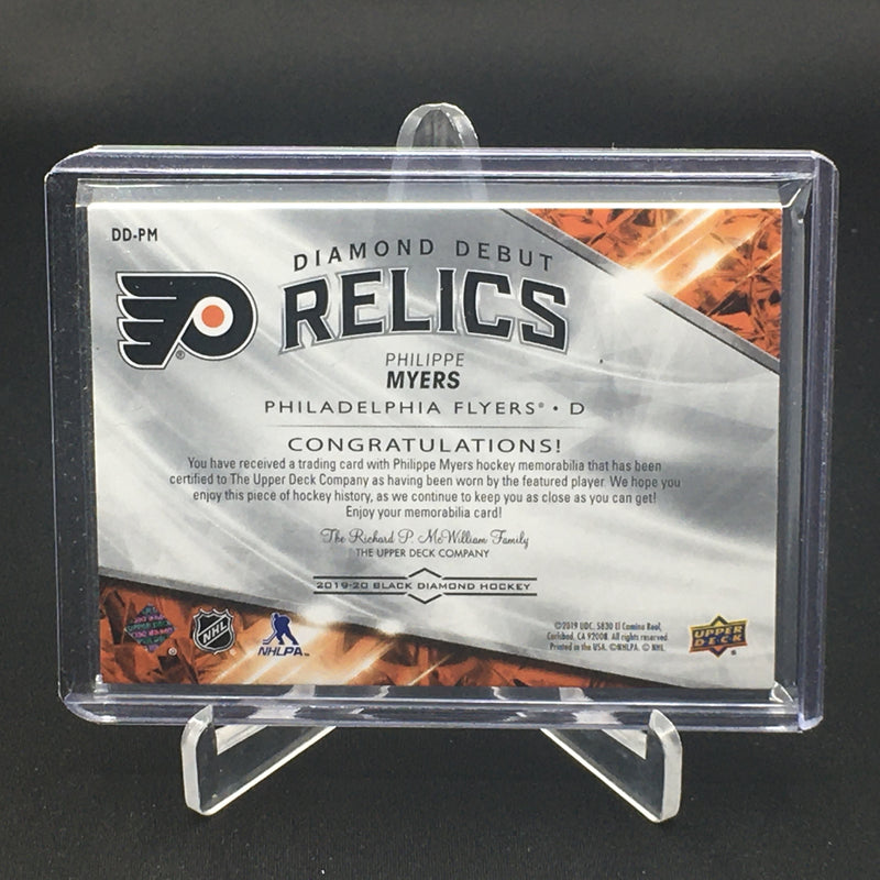2019 UPPER DECK BLACK DIAMOND - DIAMOND DEBUT RELICS - P. MYERS - #DD-PM - #'D/349 - RELIC