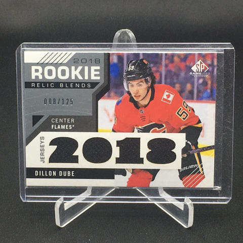 2018 UPPER DECK SP GAME USED - ROOKIE RELIC BLENDS - D. DUBE - #RRB-DD - #'D/125 - RELIC - RC
