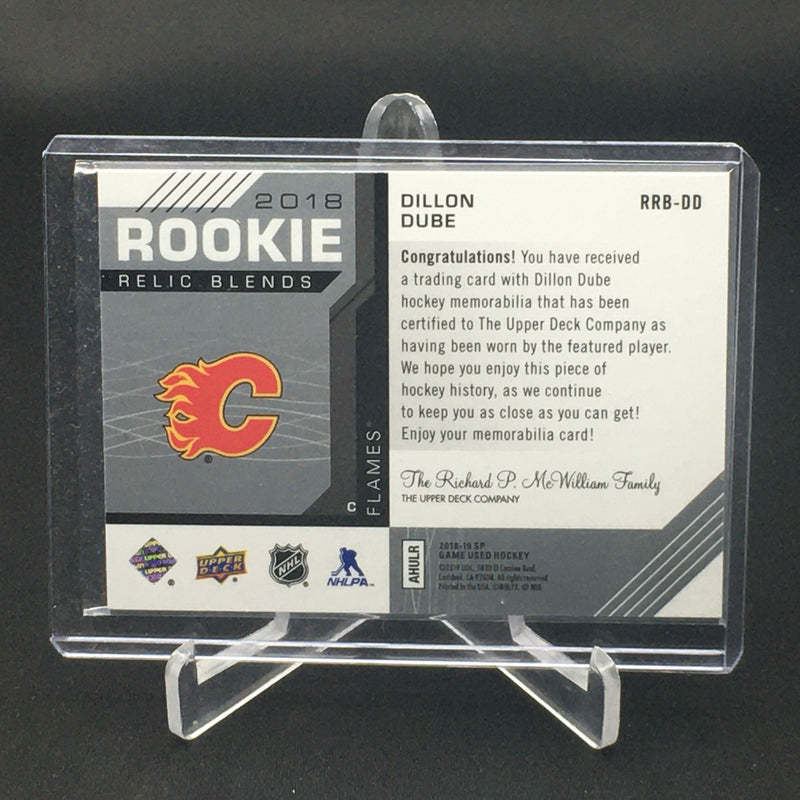 2018 UPPER DECK SP GAME USED - ROOKIE RELIC BLENDS - D. DUBE - #RRB-DD - #'D/125 - RELIC - RC