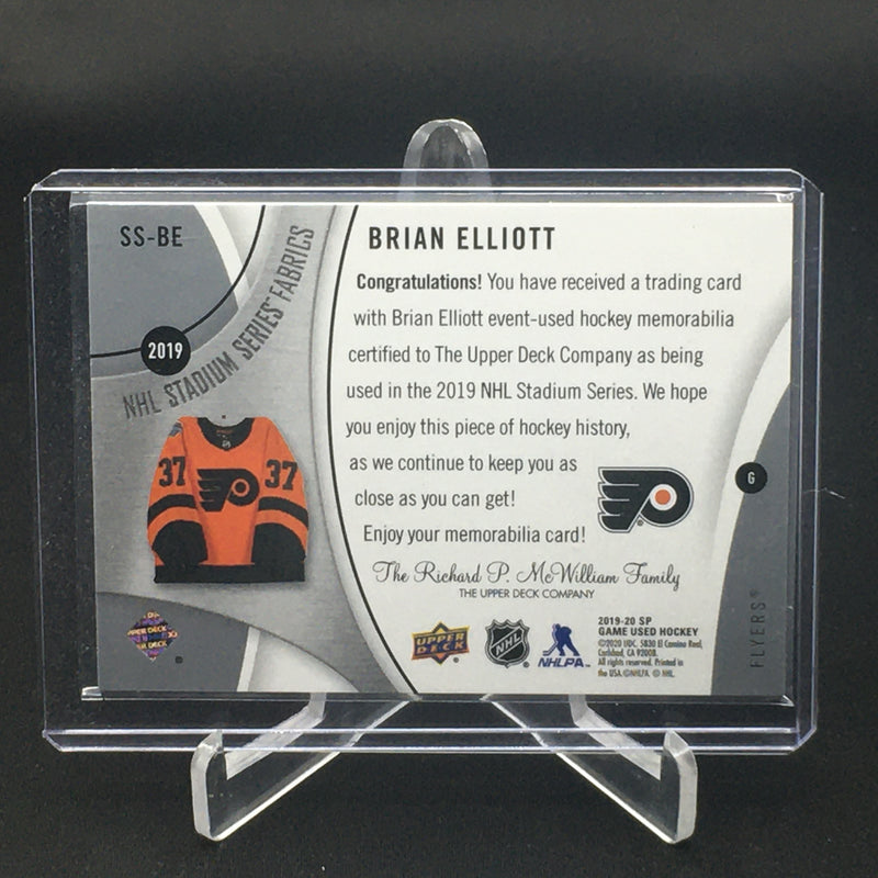 2019 UPPER DECK SP GAME USED - STADIUM SERIES - B. ELLIOTT -
