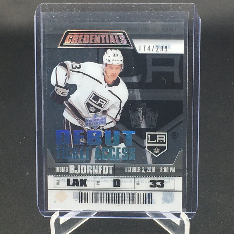 2019 UPPER DECK CREDENTIALS - DEBUT TICKET ACCESS -